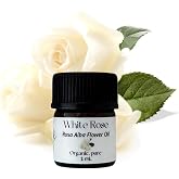 White Rose Otto Essential Oil, Organic, Pure, Natural, 1 mL