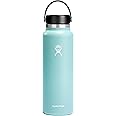 Hydro Flask Wide Mouth vacuum insulated stainless steel water bottle with leakproof closeable lid for cold water drinks, sports, travel, car and school