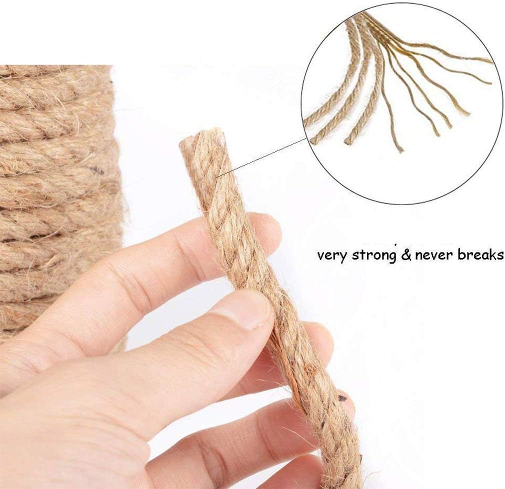 KuTi Kai Natural Hemp Cord Ropes and Strong Jute Rope Sash,Multi Purpose Utility Sisal Twine Rope (12mm-10M(32ft)) - Image 5