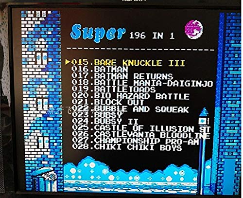 Newest 196 in 1 Sega Genesis Mega Drive 16 bit Multi Cart Cartridge