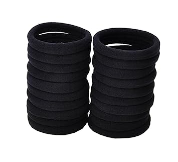 Amazon Com Black Thick Seamless High Elastic Cotton Stretch Hair