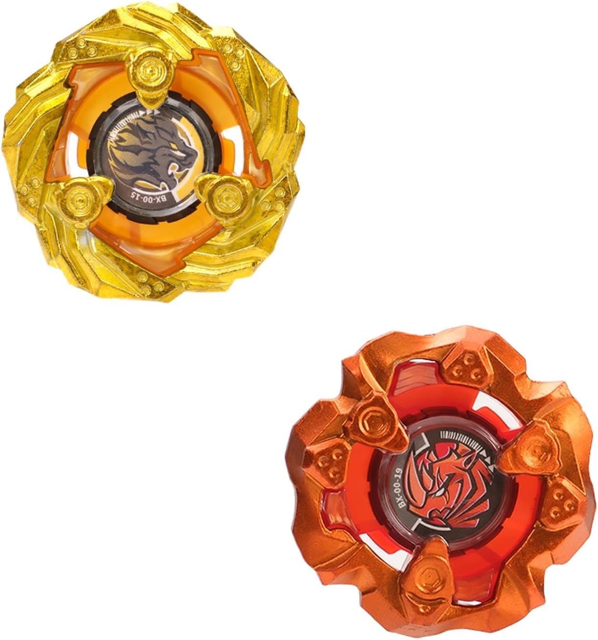 Photo 1 of Gyro X Set, Horn Rhino Defense Type and Claw Leon Balance Type, 2 Right Spinning Tops, Great Toy Gift for Boy Kid 6+