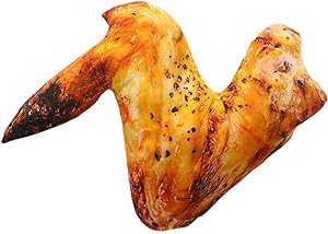 Chicken Leg Plush Toy, 3D Simulation Food Cushion Chicken Wing Drumstick Fried Pillow Cushion Soft Throw Pillow Home Decor Birthday Gift, 20cm