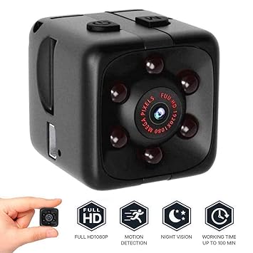 Mini Kamera Überwachungskamera 1080p HD Camera Tragbare Kleine Kamera mit Videokamera Mikro Nanny Cam mit Bewegungserkennung 