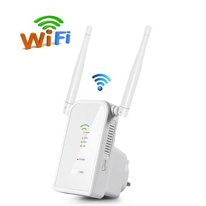 Aigital WLAN Router, 300Mbit/s WLAN Repeater Verstaerker Range Extender Wi-Fi Signal-verstärker Wireless Access Point 2.4GHz 