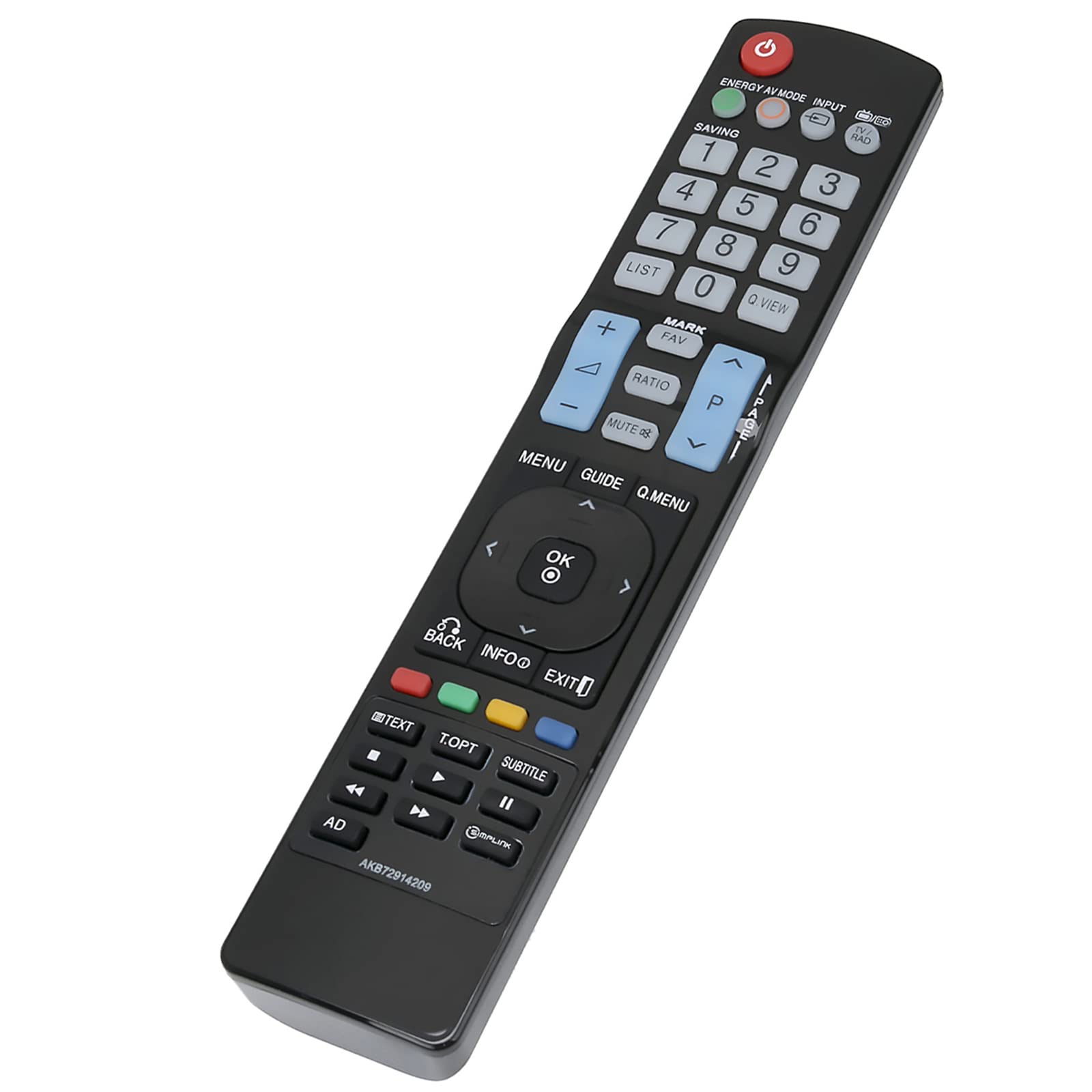 AKB72914209 Sub AKB72915207 Replacement Remote Control Fit for LG LCD TV