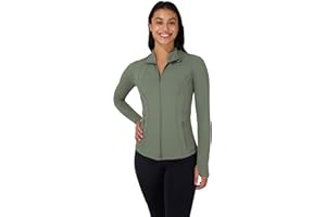 90 Degree by Reflex Women’s Lightweight, Full Zip Running Track Jacket