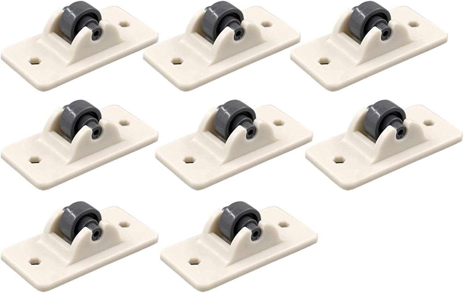 8Pcs Cute Mini SelfAdhesive Caster Strong Plastic Wheel Caster Small