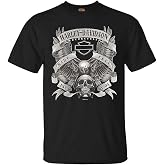 Harley-Davidson Men's Fastened Cotton Short Sleeve Crew-Neck Tee, Black