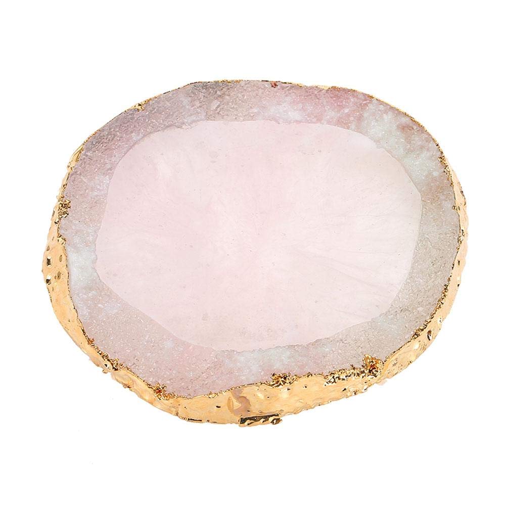 Resin Nail Art Palette Paint Drawing Color, Dish Golden Manicure Nail DIY Tool(04)