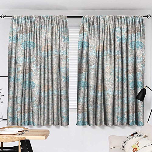 Michaeal Nautical Sunbeams Isolated Darkening Curtains Pastel