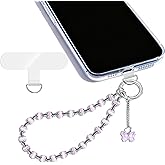 JINGSEN Wrist Strap for Women,Detachable Anti Theft Cell Phone Lanyard Hands-Free Wrist Strap,Cute Beaded Bag Charms