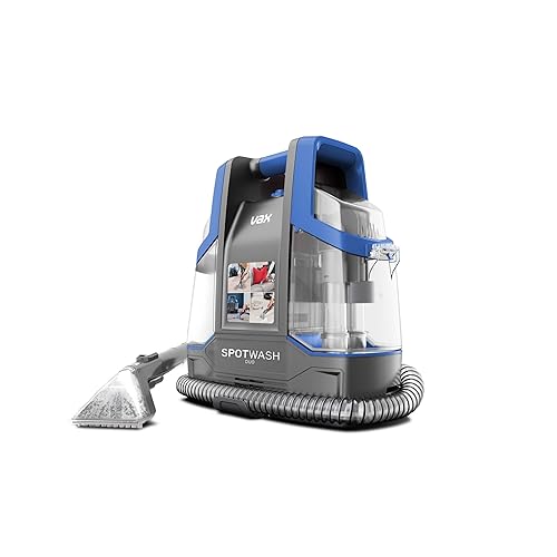 VAX SpotWash Duo Spot Cleaner, For Stains, Spills & Pet Messes, Suitable for Car, Sofa, Upholstery, Carpet, Stairs. Compact, Handheld Cleaning Machine Includes Pet Tool & Vax 1L Solution, CDCW-CSXA