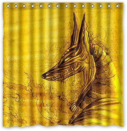 Ceciliati 2016 New Diy Bath Curtain Anime Anubis Printed