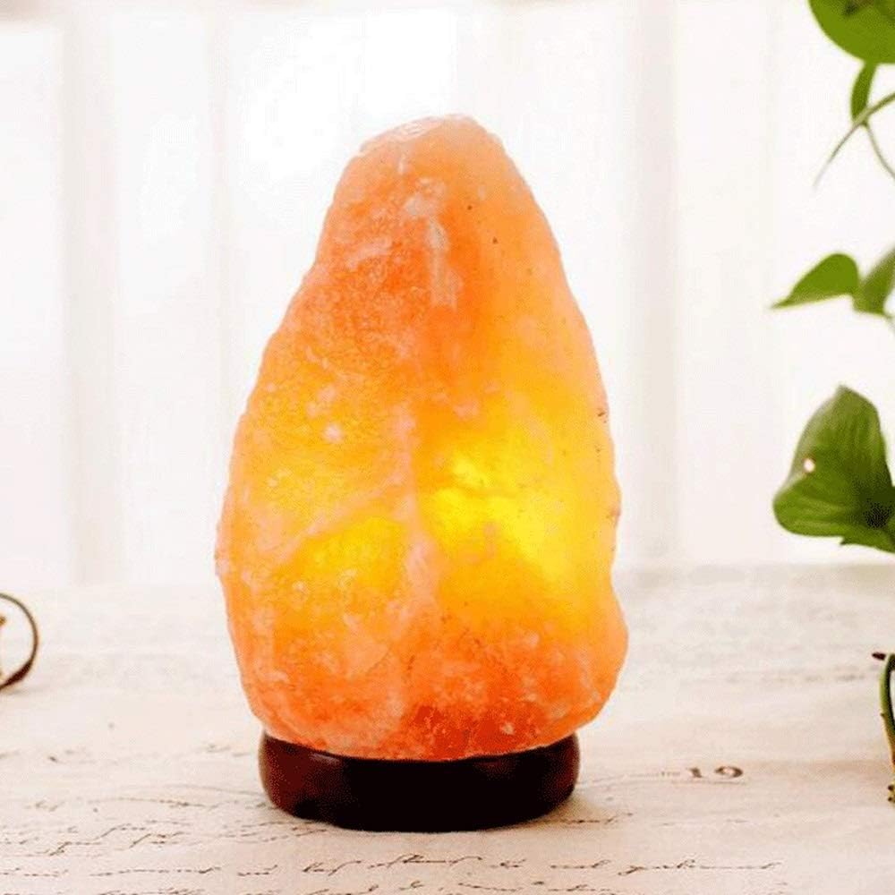 Wylolik Bulk Pink Salt Lamps Hand Carved Negative Ion All-Natural Night Light with Switch Brightness Dimmer Yoga Purifying Air Crystal Salt Rock Lamp 1-30kg Optional Log E14 Base Children's Room Gift