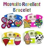 Mosquito Repellent Bracelet For Kids With 8 Fun Charms by La Relief (pack of 4). 100% natural bug and Insect Repellent, deet free and highly effective for outdoor and indoor activities
