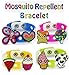 Mosquito & Bug Bracelet Repellent With 4 Fun Charms, 8 Aromatic Oils by La Relief (Pack of 4) - 24/7 Protection from Mosquito Bites and other Insect Bites