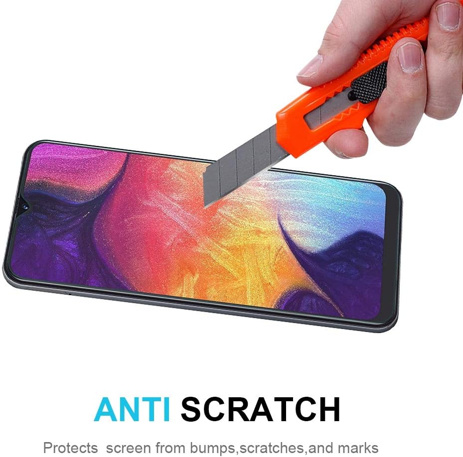 Didisky [4 Pack Tempered Glass Screen Protector for Samsung Galaxy A50 2019, Anti Scratch, 9H Hardness, No Bubbles - Image 4