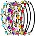eBoot 7 Pieces Rose Flower Headband Hair Band for Women Girls Hair Accessories (Multicolor B)