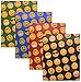 Book Sox EMOJI 4-Pack Project Folders, 2 Pocket, 3 Hole Punch, Glossy Heavyweight Portfolios