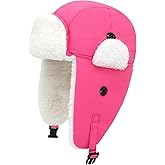 Sarfel Toddler Winter Hat Baby Winter Hat Waterproof Infant Kids Snow Hats Warm Fleece Toddler Trapper Hats Kids Beanie Cap