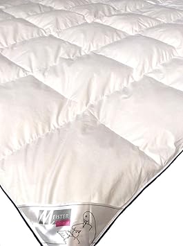 Meisterhome Daunen/Federn kassetendecke winterdecken Daunen Federn Steppdecke 135x200 Gold