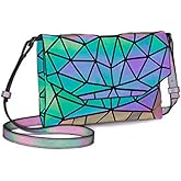 Orita Geometric Luminous Purse Shoulder Handbags Crossbody Shoulder Clutch Bag Satchel Bag