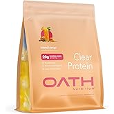 Oath Nutrition Clear Whey Isolate Protein Powder, Island Mango, 20g Complete Protein per Serving, No Added Sugar, Grass-Fed, 18 Servings