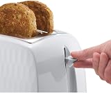 Russell Hobbs Honeycomb 2 Slice Toaster White Textured High Lift 850W view 5