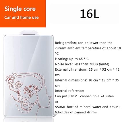 Amazon.es: Nevera compacta de 16 litros clásica/mini refrigerador ...