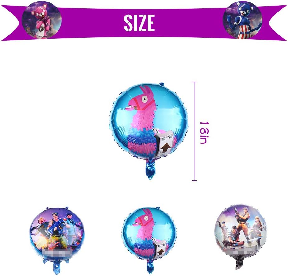 Humfoo Video Game Birthday Party Supplies and Decorations|Happy Birthday Banner|Cake Topper|Cake Cutter|Napkins|Plates|Cups|Utensils|Table Cloth |Latex Party Balloons|Foil Balloons/Game Party Favor: Health & Personal Care