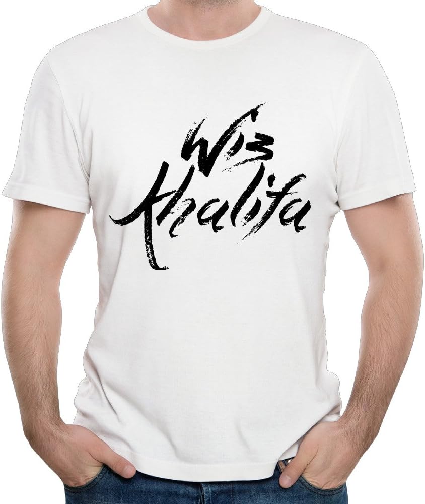 Man Super Star Rap Singer Wiz Khalifa Logo Trendy Tee Shirt