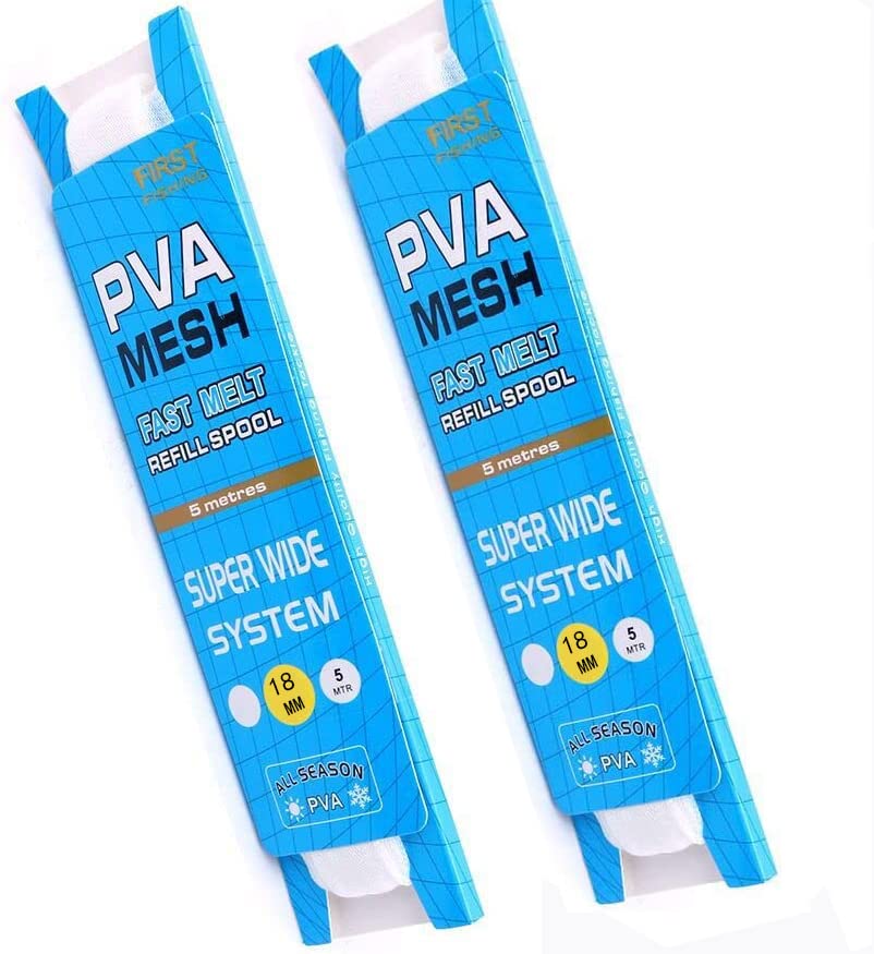 Namvo Quick-Dissolving Water-Soluble PVA Mesh Refill 5 Metres Long Nesting Device Special Bait Net for Fishing(Wide 18mm)