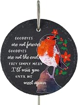 Global Designs Christmas Robin Grave Stick Marker Plaque 25x11cm view 3
