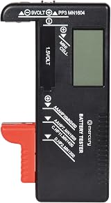 Mercury Universal Battery Tester Volt Checker with Digital Screen for AA AAA C view 3