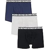 Bonds Men's Underwear Boxer Briefs Pack, Everyday Men's Boxer Briefs, Mid-length, Cotton-blend Underwear, 3-pack