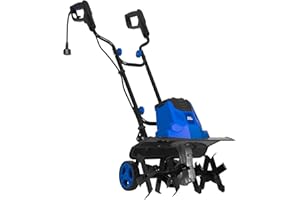 BILT HARD 16-Inch Corded Garden Tiller Cultivator, 13.5-Amp 6 Steel Tines Tillers with Adjustable Wheels & Foldable Handle, 8-Inch Tillling Depth Electric Rototiller for Lawn/Yard/Garden Soil Digging