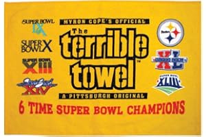 Alberts Gifts Terrible Towel 6X SB Champs Yellow Acrylic Sports Fan Rally Towel