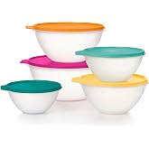 Tupperware Wonderlier 10-Piece Fauna Set (5 Bowls + 5 Lids) | Plastic Food Storage Mixing Bowl with Secure Lids, BPA Free Materials, &amp; Dishwasher-Safe for Kitchen Storage or Meal Prep