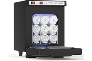 VERYTOP Towel Warmer, 2-in-1 Professional Mini Small Hot Towel Warmer for Spa, Facial Towel Warmers Esthetician for Beauty Salon and Spa.(5L-Black)