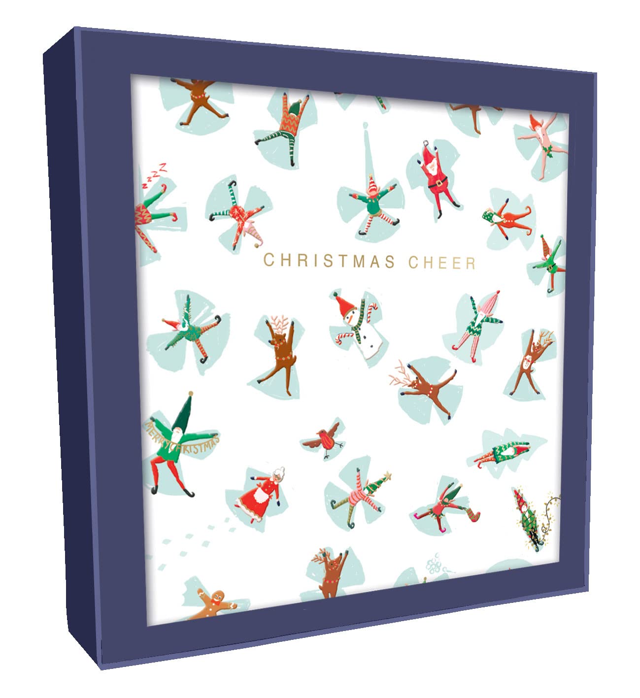 Box of 8 Christmas Cheer & Winter Wonderland Christmas Cards In 2 Designs Boxed Cards XCPS015