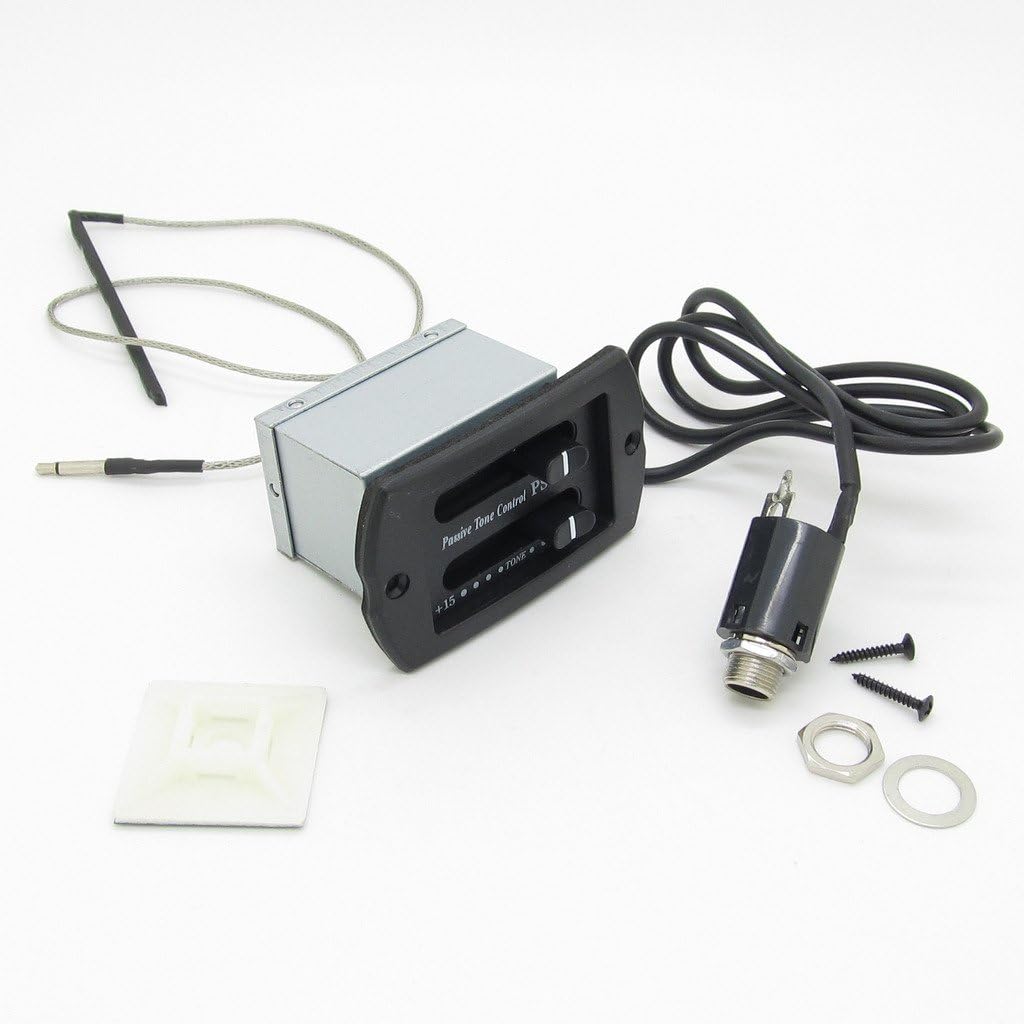 Acoustic Guitar PS900 Volume Passive Tone Control Saddle Pickup Black Amazon.co.uk Musical