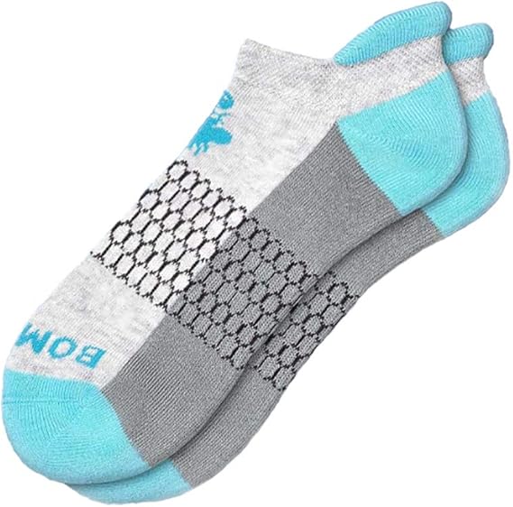 Bombas Women's Originals Ankle Socks, (Grey/Blue, Medium) Amazon.sg