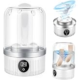 Underwear Washer Portable Washing Machine Small Washing Machines, Mini Washing Rechargeable Cordless Washing-Machine, Laundry Cup for Bra, Underwear, Socks (1, 1.3L)