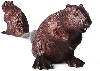 plastic beaver figurines