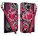 LG Volt LS740 F90 Case, Magnetic Closure Leather Flip Wallet Case with 2 Card Slots, Cash Compartment and Detachable Wrist Strap for LG Volt LS740 F90 Wallet Case (PURPLE HEART WALLET)