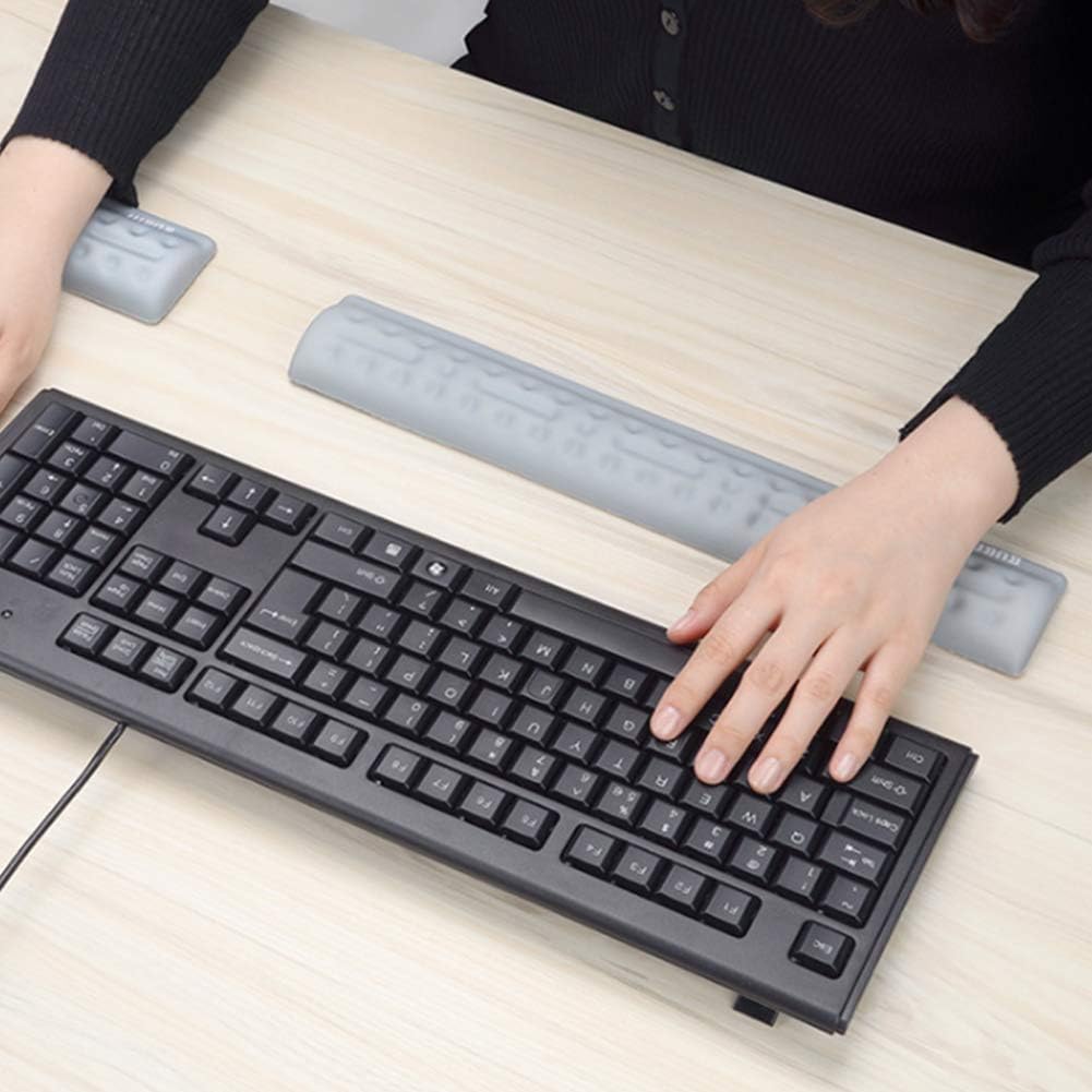 Computer And Gaming Gray Beneking Memory Foam Keyboard Wrist Rest Mouse Wrist Support Set Ergonomic Wrist Pad For Office Wrist Rests Stationery Office Supplies Cate Org