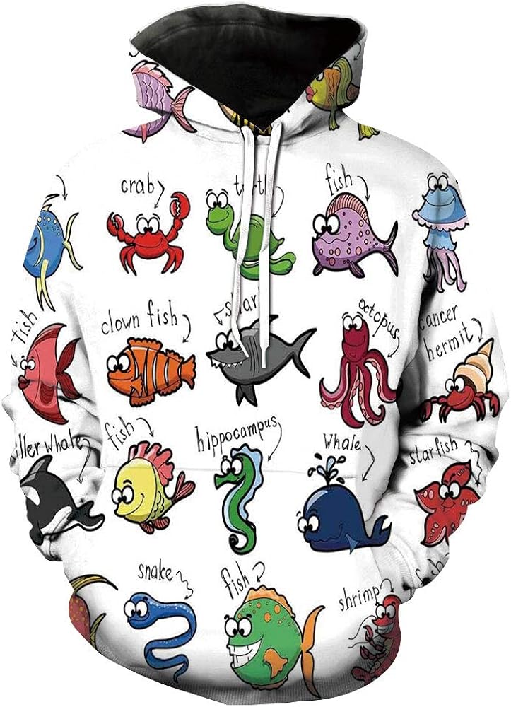 Unisex Hoodie 3D Print Dragonfly Bird on Sherpa Lined Fleece Sweatshirt Size XS