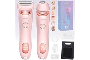 NESPROFY Duskofficial Razor, Dusk Official Shaver, Dusk Official Electric Razor, 2 in 1 Electric Shaver Razors for Women, Women Electric Shaver, Women's Bikini Trimmers, Ipx7 Waterproof Wet & Dry (Pink)