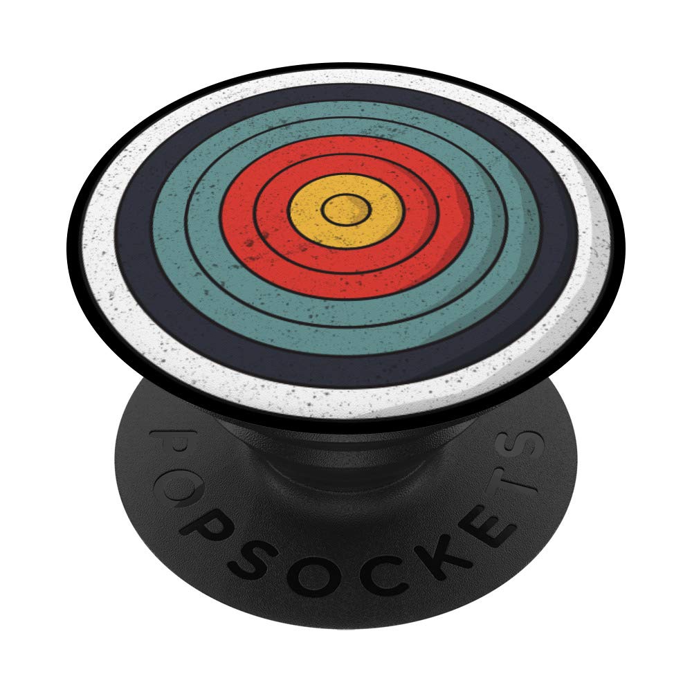 Bullseye Archer Graphic Design - Archery Gift Dartboard Bow PopSockets PopGrip: Swappable Grip for Phones & Tablets